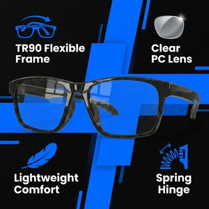 Monturas <span class=keywords><strong>de</strong></span> Gafas Ópticas Deportivas al por Mayor, Unisex, Rectangulares, Ligeras, con Bloqueo <span class=keywords><strong>de</strong></span> Luz Azul, para Lectura y Prescripción Médica, OEM - Product Image 2