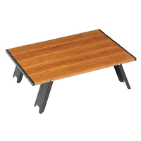 Mini table de pique-nique en aluminium ultralégère pliable pour la randonnée en plein air et le camping.