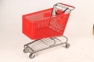 Carrito de Compras Highbright de Plástico con Estructura Metálica y Rejilla Inferior - Product Image 3