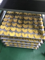 Machine à fabriquer des biscuits et des gâteaux entièrement automatique en acier inoxydable, double couleur, pour usage en boulangerie, neuve