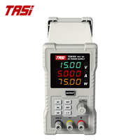 Alimentation CC programmable professionnelle TASI TDB155 AC-DC 15V 5A monocanal, résolution 10mV, efficacité 0,85, RS232, industrie