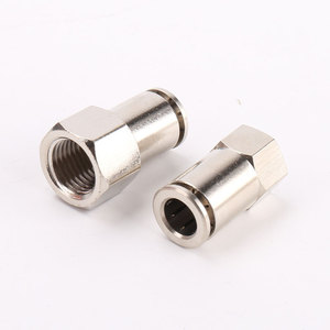 Conexiones Neumáticas de Conexión Rápida de la Serie PCF Resistentes a la Corrosión de Alta Presión, Recubiertas de Cobre y Níquel Interno - Product Image 2