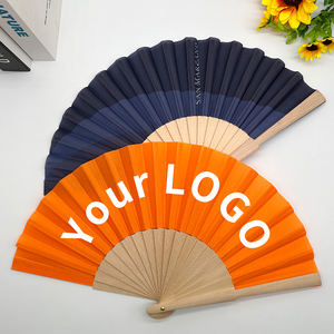 Abanico Plegable de Bambú Personalizado con Impresión de Logotipo para Mujeres y Hombres, Accesorios para Festivales, Fiestas y Eventos - Product Image 2