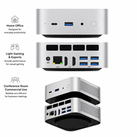 Mini PC en Oferta, AMD R5 6 Núcleos 12 Hilos, Gráficos Radeon 660M, Máximo 64GB RAM, 2TB NVME SSD, Mini Computadora de Escritorio Compacta