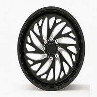 SL 26X10 22X14 20X10 24X14 Velg Truk Tempa Poles Khusus Model Deep Dish dengan 6X139.7 8X180 untuk GMC Sierra 1500 Silverado 2500