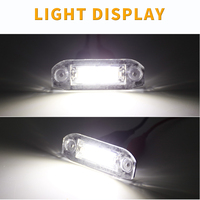 Éclairage de plaque d'immatriculation LED pour Volvo, blanc naturel, 12V, ensemble de remplacement pour S80 V50 V60 V70 C70 S40