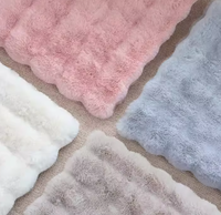 Tapis super doux et moelleux en fausse fourrure de lapin, tapis shaggy pour salon, tapis en fourrure