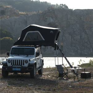 Plus Size Grand Espace 4-5 Personnes <span class=keywords><strong>Alu</strong></span>. Hard Shell Overland RTT Offroad Family 4WD Tente de toit Camping en plein air pour SUV sauvage - Product Image 6