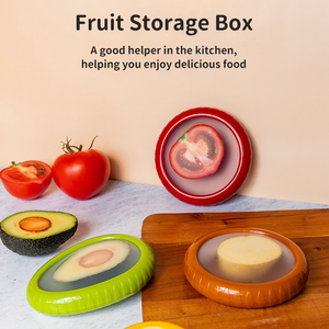 Wholesale Kitchen Fruit Preservation Box Food Grade Silicone Sealed Fresh Vegetable Refrigerator Safe Fruit Storage <b>Containers</b> - Product Image 4