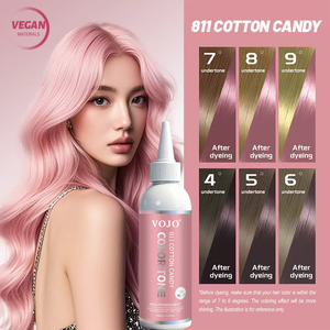 Crème Colorante Capillaire Semi-Permanente Brillante Professionnelle VOJO en Gros, Marque Privée, 200ml, Teinture Capillaire Sans Ammoniaque pour Fêtes et Utilisation Temporaire - Product Image 4