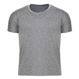 เสื้อยืดผู้ชายผ้าฝ้าย 100% ทรงปกติ ลายเรียบ สไตล์วินเทจ รับสกรีนโลโก้ แฟชั่นทันสมัย - Product Image 1