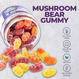 อาหารเสริมกัมมี่เห็ดวีแกนแบบ OEM ฉลากส่วนตัว 10 in 1 กัมมี่เห็ดหลินจือสำหรับผู้ใหญ่ เพิ่มพลังงานและบำรุงความจำ - Product Image 3