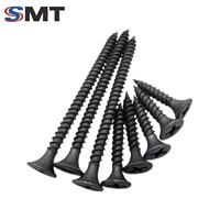 Vis à bois d'usine chinoise, vis pour cloisons sèches, vis noires à tête fraisée en fibre de verre pour le travail du bois, système de mesure métrique