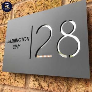 Usine en gros porte contemporaine numéro de chambre plaque de signalisation maison signe numéros de maison panneau de porte moderne - Product Image 1