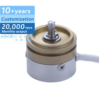 Sensor posisi sudut 22mm efek aula pemasangan Flange sudut komunikasi seri sinkron (SSC) Hall MS22 Series