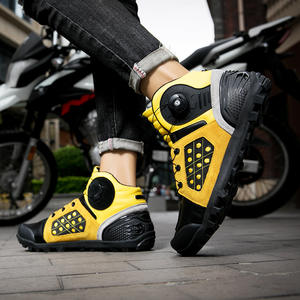 Bottes hautes en microfibre d'hiver avec semelle extérieure en caoutchouc et doublure en maille pour les adolescents motards JC-S881 - Product Image 2