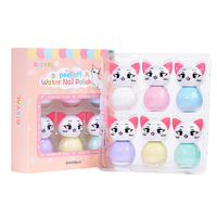 6 pièces/ensemble, vernis à ongles à base d'eau de 6 ml, longue durée, séchage rapide, pas besoin de lampe pour faire sécher, fournitures pour ongles, vernis pour manucure