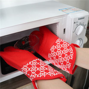 Gants en silicone pour la cuisson, le four et le <span class=keywords><strong>barbecue</strong></span> résistants à la <span class=keywords><strong>chaleur</strong></span> - Product Image 4