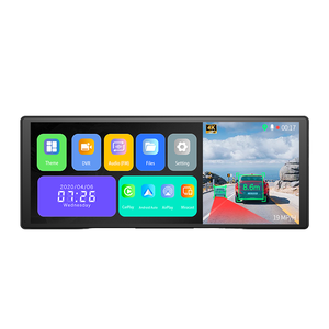 12 pollici 4K 2160P Dash Cam Auto <span class=keywords><strong>DVR</strong></span> GPS WIFI FM Radio AUX specchietto retrovisore per Android CarPlay Auto Auto Stream Drive registratore telecamera - Product Image 4
