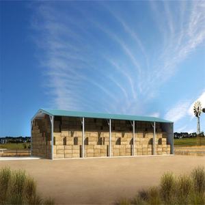 Fourniture d'Usine de Chine : Grange/Étable/Écurie à Structure en Acier Préfabriquée de Grande Portée avec Murs Ouverts, Installation Facile - Product Image 4