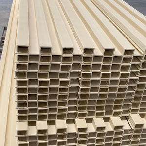 <span class=keywords><strong>Aveeno</strong></span> Panneau mural imperméable écologique résistant à l'humidité de style crème WPC grain de bois pour salle multimédia - Product Image 3