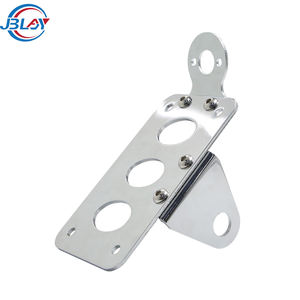 Suministro de fábrica, accesorios para motocicletas, soporte de marco de luz trasera Retro, soporte de <span class=keywords><strong>placa</strong></span> de matrícula de montaje lateral para motocicleta - Product Image 1