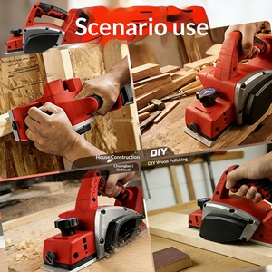Kit de dégauchisseuse sans fil 21V sans balais ultime avec 2 batteries et chargeur, 15000 tr/min, dégauchisseuse à bois 82 mm pour atelier et bricolage - Product Image 4