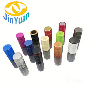 Support ODM/OEM – Bouchons de bouteille de vin en aluminium ROPP 30*60mm avec opercule inviolable et insert PE pour whisky et vodka - Product Image 1