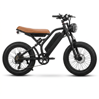 Vélo électrique tout-terrain à pneus larges de 20 pouces, 750 W de puissance de pointe, 48 V 20 Ah, 30 MPH, suspension intégrale, frein hydraulique, stock US/CA