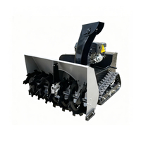 Robot Quitanieves Industrial con Control Remoto, Lanzador de Gasolina con Tracción de Orugas, Quitanieves con Control Remoto
