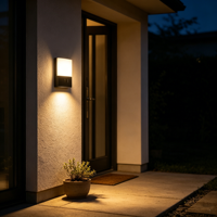 Lampe murale LED moderne minimaliste rechargeable à détection de mouvement, batterie 3,7 V, étanche, pour extérieur, jardin, escalier