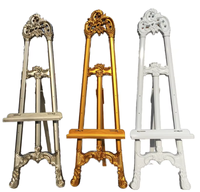 Nouvel Arrivage Professionnel : Chevalet de Mariage Classique Européen Sculpté en Résine, Support d'Exposition Orné pour Extérieur