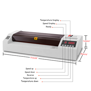 Laminateur à chaud professionnel Huanda HD-330T de <span class=keywords><strong>bonne</strong></span> qualité, 330 mm, laminateur domestique, laminateur de bureau, laminateur de feuilles - Product Image 2