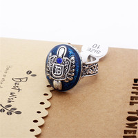 Bague Vintage Elena Gilbert de The Vampire Diaries, en Alliage Classique, Cristal et Strass, Plaqué Argent Antique, pour Cosplay