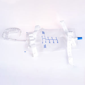 Dành cho người lớn nước tiểu thoát nước Túi 2000ml bệnh viện hàng tiêu dùng y tế PVC dùng một lần nước tiểu túi cho nam giới - Product Image 2