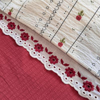 Parure de lit jacquard à motif floral champêtre français, 4 pièces, avec housse de couette brodée et volants en dentelle – Meilleures ventes