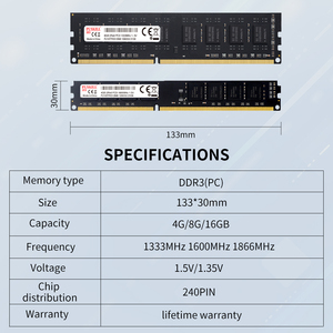 Factory Super OEM <strong>Memoire</strong> DDR3 2GB 4GB 8GB 1333MHZ 1600HMZ <strong>RAM</strong> DDR 3 Memory <strong>Ram</strong> For Desktop - Product Image 6