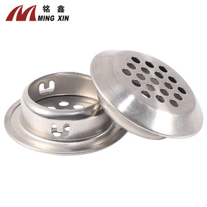 Mingxin Stainless Steel Ventilation Cover Round Flat Bevel Double Sided Cabinet <b>Wardrobe</b> <b>Hardware</b> - Product Image 2