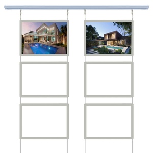Window Display Real Estate Advertising Hanging Poster Frame Kit Backlit <b>LED</b> Slim Acrylic <b>Light</b> <b>Box</b> High Brightness Eco-friendly - Product Image 1