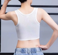 Service OEM Maillot de corps en maille respirant à poitrine plate et fine S-4XL débardeurs à fermeture éclair