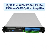 Amplificateur optique WDM 1550 nm CATV 1550 EDFA 16 ports 32 ports 23 dBm vendu directement par l'usine
