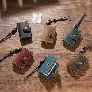 Minimalist Genuine Leather Handmade Mini <b>Diary</b> Travel Journal Notebook Pocket Keychain for Party Favors - Product Image 4