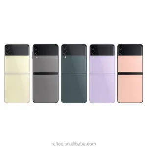 هواتف Z Flip 3 مستعملة بنسبة 99% و95% و90% بشريحتين إصدار كوري غير مقفلة قابلة للطي ديناميكية AMOLED 8+256 جيجابايت هواتف 5G لهواتف Samsung Z Flip 3