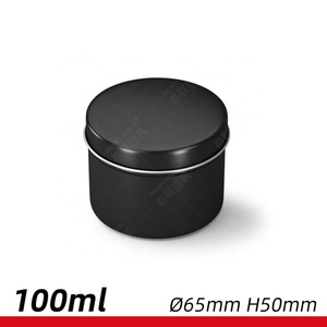 Boîte en aluminium de 100 ml 100 g avec couvercle rond, emballage portable pour thé, boîte en métal pour voyage - Product Image 6