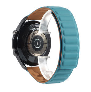 Correa magnética de silicona de 20mm y 22mm para reloj inteligente Galaxy/Huawei/<span class=keywords><strong>Fitbit</strong></span>/<span class=keywords><strong>Garmin</strong></span>, pulsera de repuesto - Product Image 1