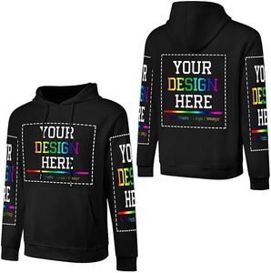 <span class=keywords><strong>Felpa</strong></span> con cappuccio nera personalizzata per donna felpe e felpe da uomo disegnano <span class=keywords><strong>la</strong></span> <span class=keywords><strong>tua</strong></span> <span class=keywords><strong>stampa</strong></span> personalizzata in cotone 100% con immagine di testo - Product Image 6