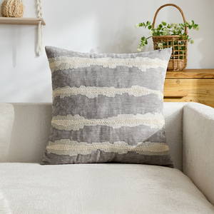 Funda <span class=keywords><strong>de</strong></span> Cojín Boho con Textura Moderna, Funda <span class=keywords><strong>de</strong></span> Almohada Decorativa <span class=keywords><strong>de</strong></span> Algodón Tejido, Funda <span class=keywords><strong>de</strong></span> Almohada Lumbar para Decoración <span class=keywords><strong>de</strong></span> <span class=keywords><strong>Sofá</strong></span> - Product Image 3