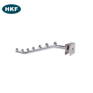 Siêu thị tùy chỉnh Chrome sắt hiển thị móc kim loại sắt Chrome mạ treo hàng hóa móc với giá phổ biến - Product Image 2