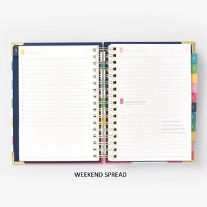 Planificateur à anneaux auriculaires personnalisés, agenda <span class=keywords><strong>2021</strong></span> a5, bague en or, fil à spirale, agenda calendrier, organiser - Product Image 5