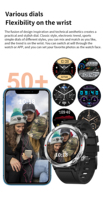 Nouvelle Arrivée T30 Montre Connectée avec Appel Bluetooth, Grand Écran 1,6'', Batterie 600 mAh, Montre Intelligente Sportive, Appel Téléphonique, Montre-Bracelet